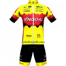 Cykeltøj + Cykelshorts 2023 Bingoal WB Gul Rød